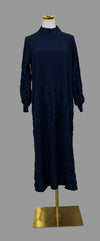 The Noelle Dress-Navy
