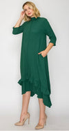 The Joy Dress-Green
