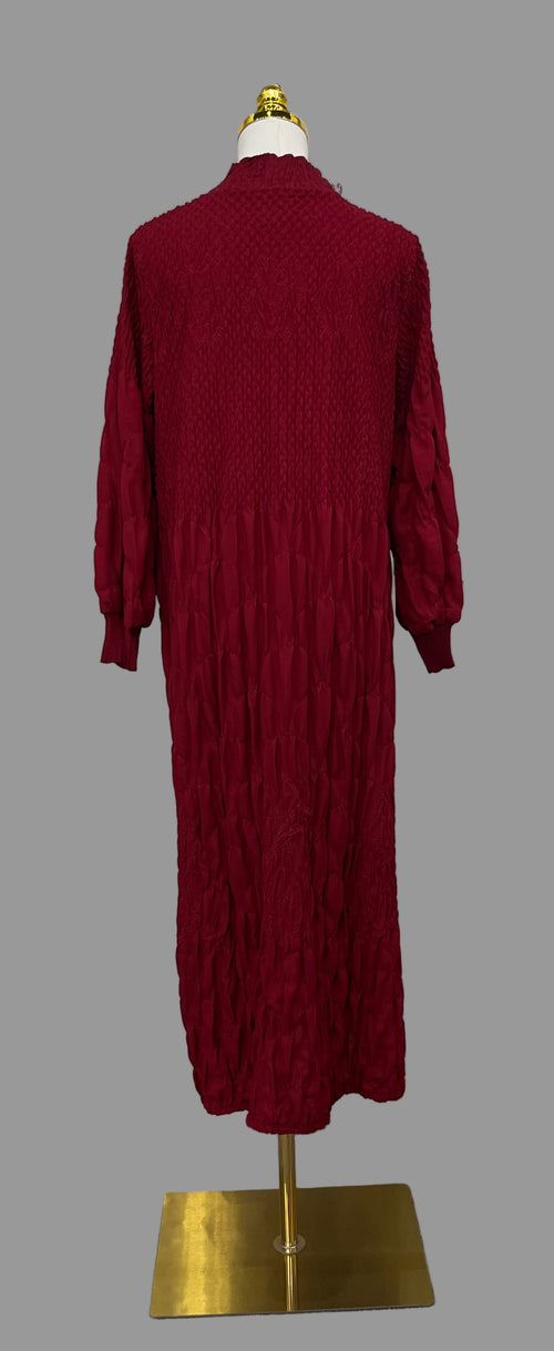 The Noelle Dress-Burgundy