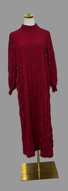 The Noelle Dress-Burgundy