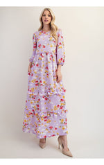 The Ada Dress- Lilac Floral