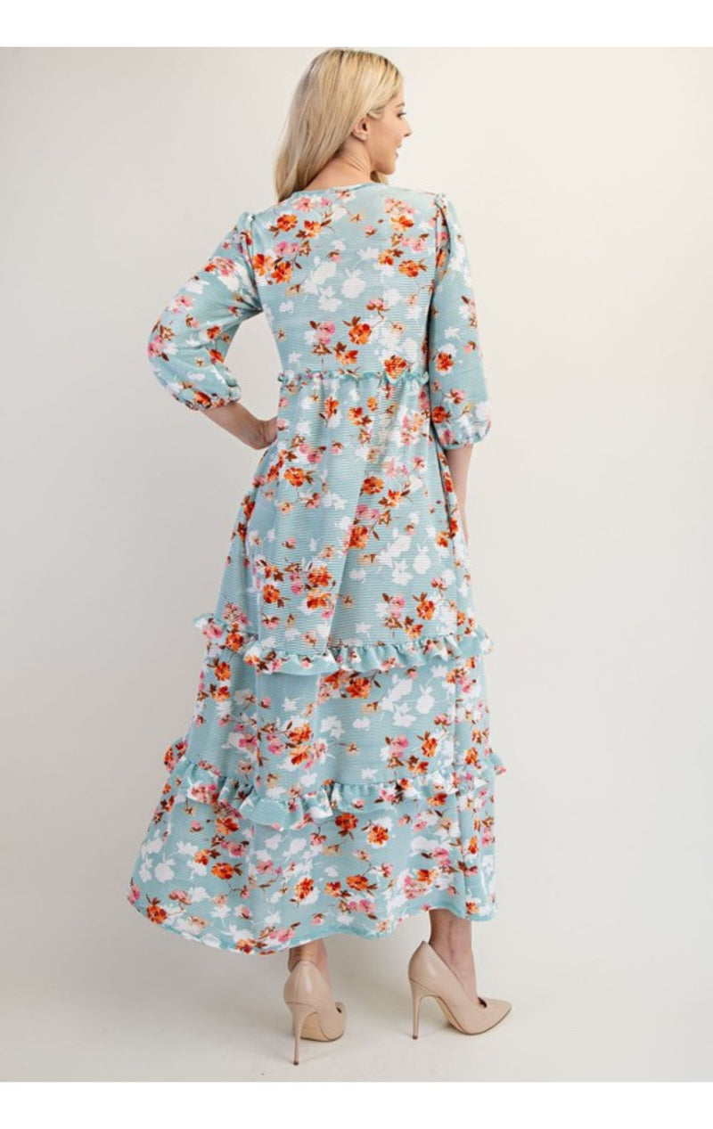The Ada Dress- Sage Floral