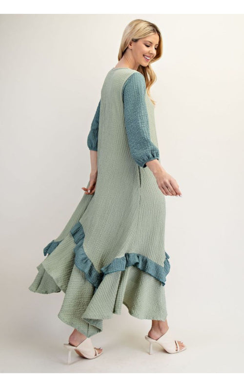 The Ana Dress- Sage