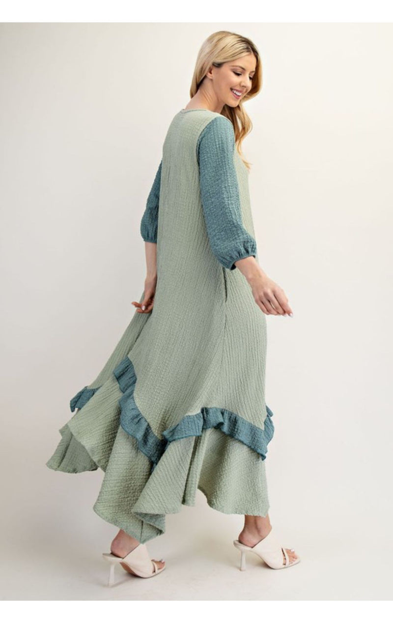 The Ana Dress- Sage