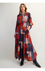 The Blakely Dress(Spicy Blueberry)