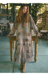 Patchwork Maxi Dress(Multi)