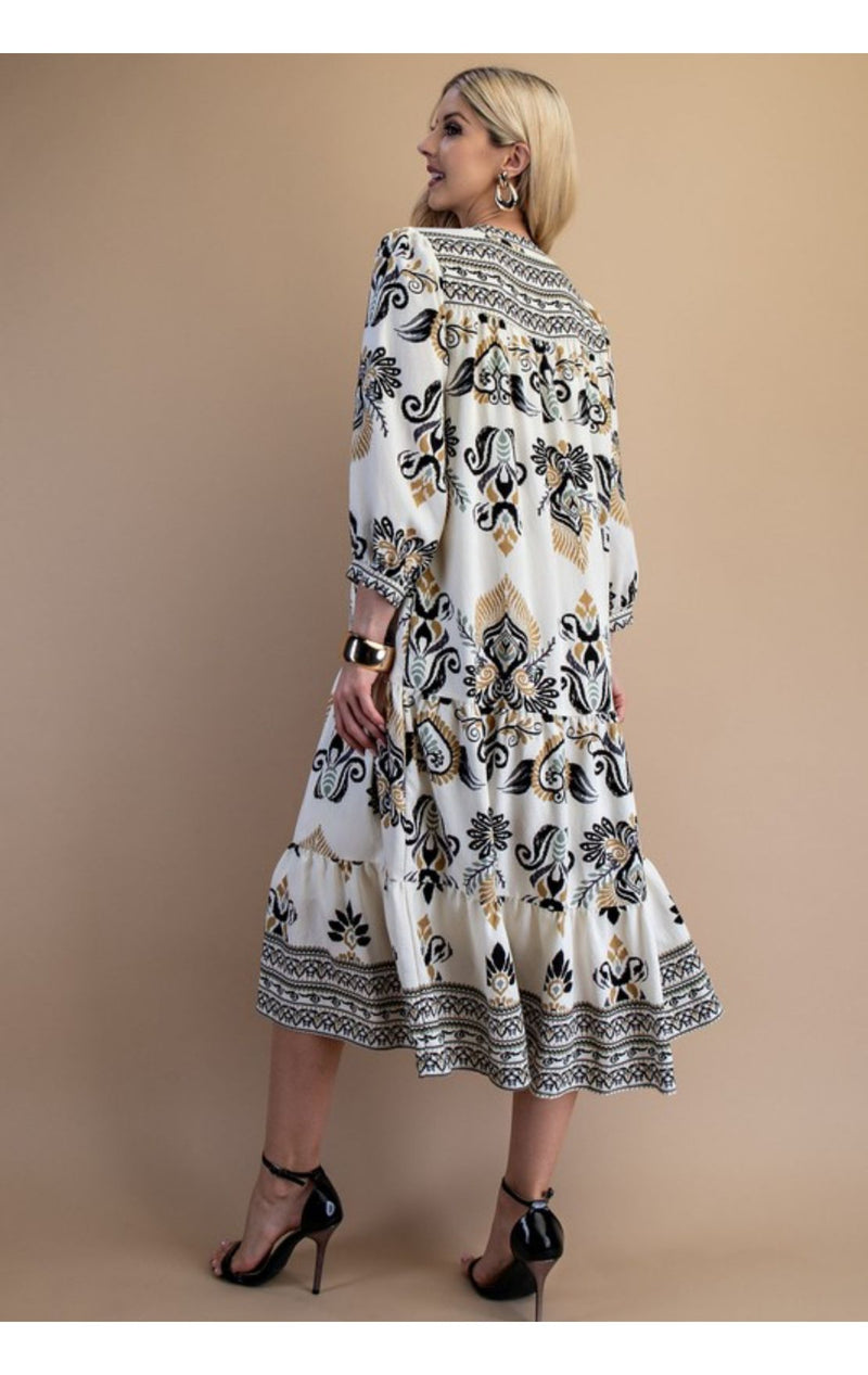 The Brecken Dress(Black Mix)