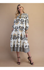 The Brecken Dress(Black Mix)