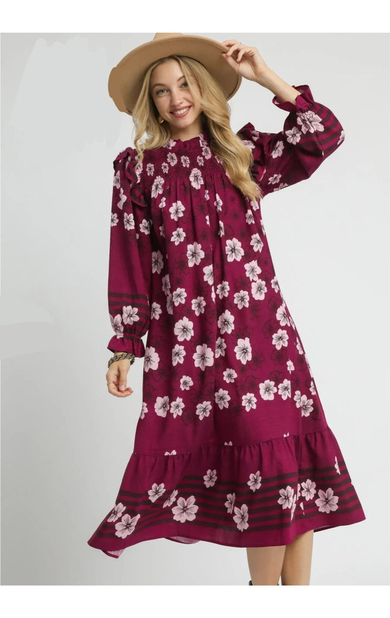 The Caroline Dress(Berry)