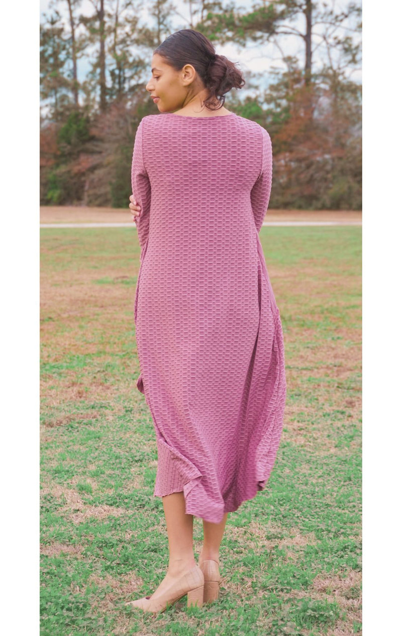 The Eliana Honeycomb Dress ~ 6 Colors