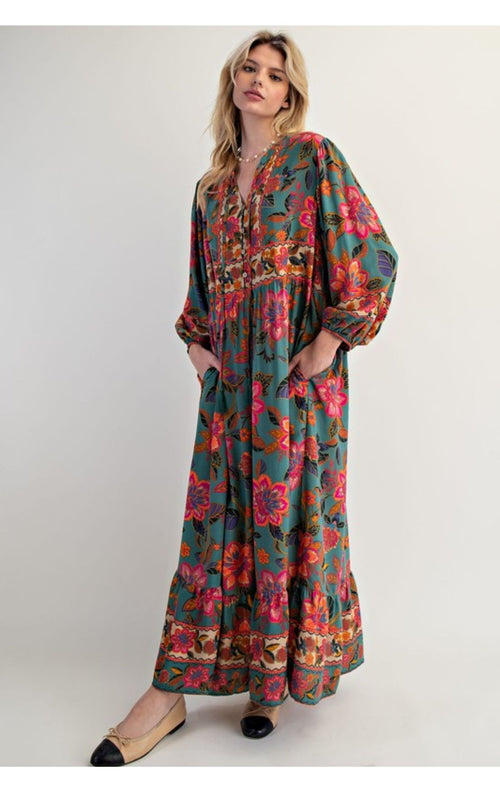 The Emery Dress(Moss)
