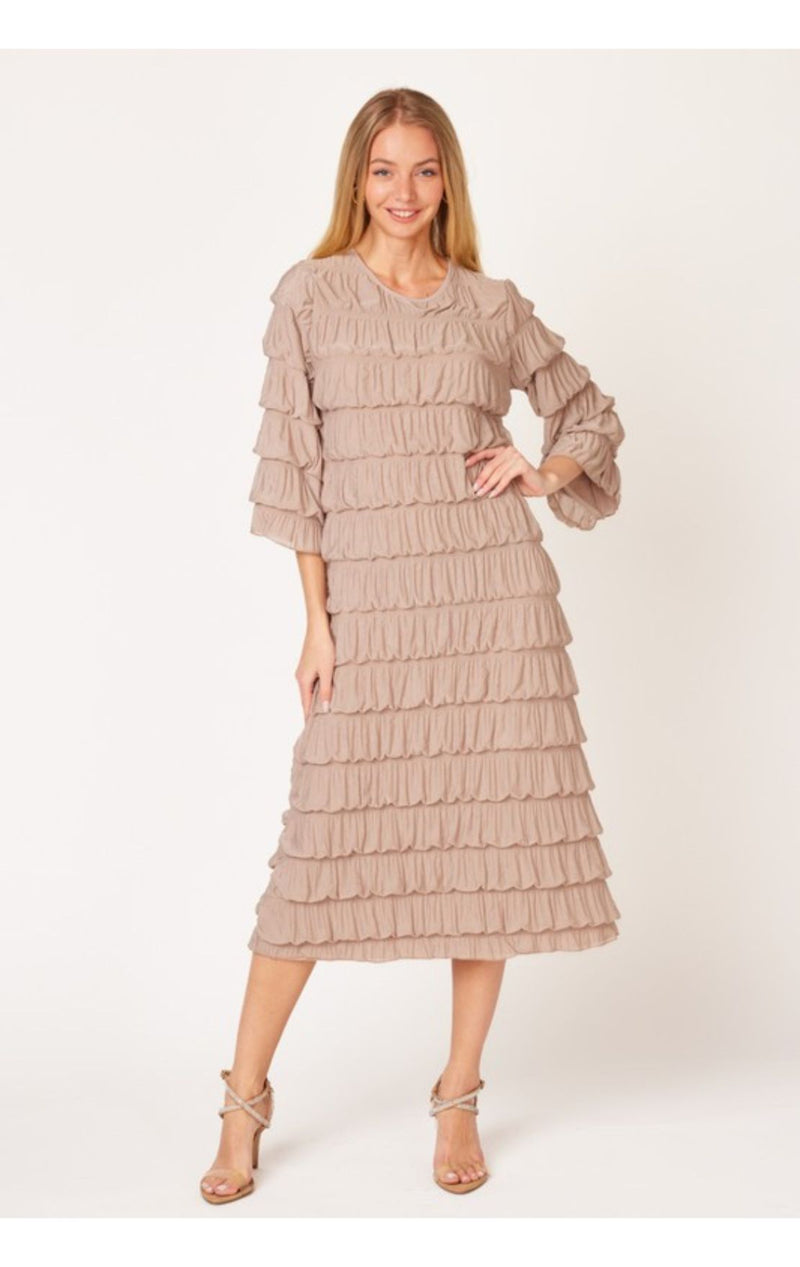 The Evelyn Dress- Neutral Colors