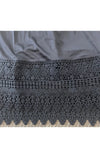 Girls Lace Slip Extender- Black