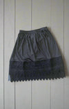Girls Lace Slip Extender- Black