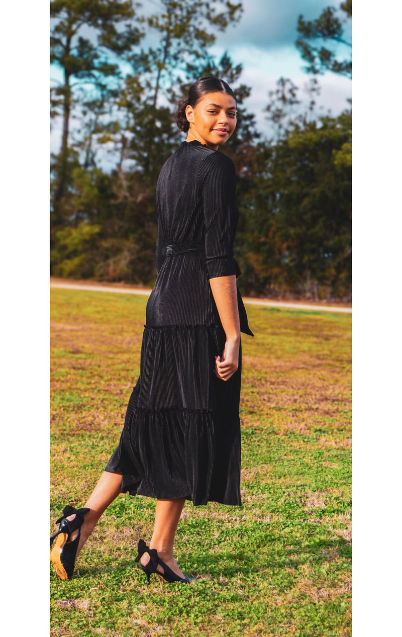 The Pleated Isabel Dress ~ 4 Colors