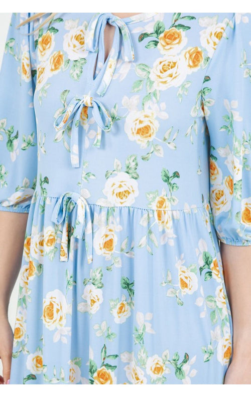 The Isla Dress- Blue