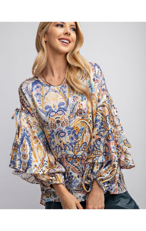 The Jada Top(Faded Blue)