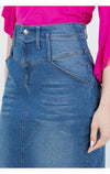 The Jayna Skirt- Indigo