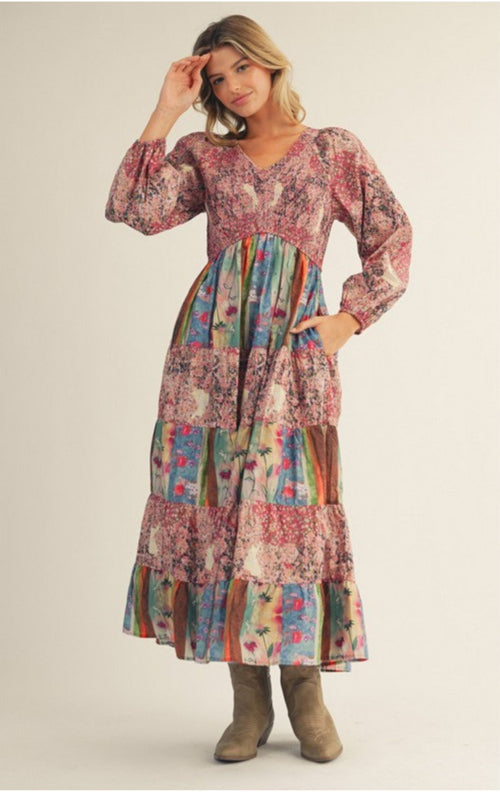 The Kami Dress(Magenta)