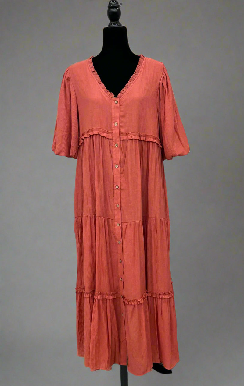The Kenna Dress(Cinnamon