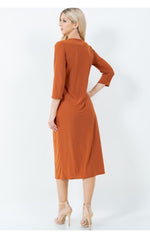 3/4" Sleeve Layering Dress ~ 8 Colors