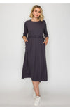 Lounge Dress- Charcoal