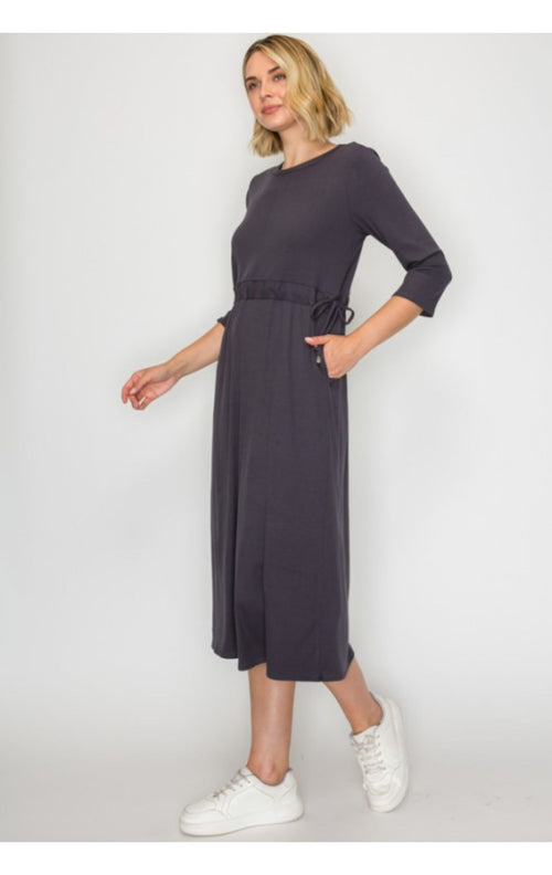 Lounge Dress- Charcoal