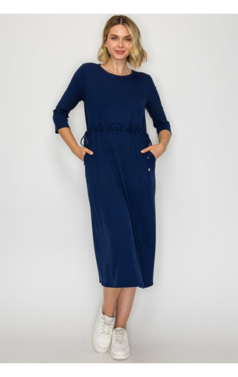 Lounge Dress- Navy