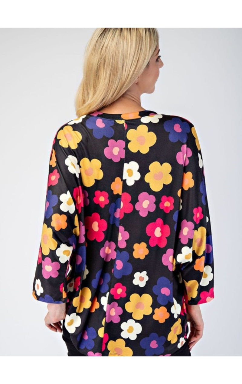 The Lydia Flower Power Top ~ Sm - 3X