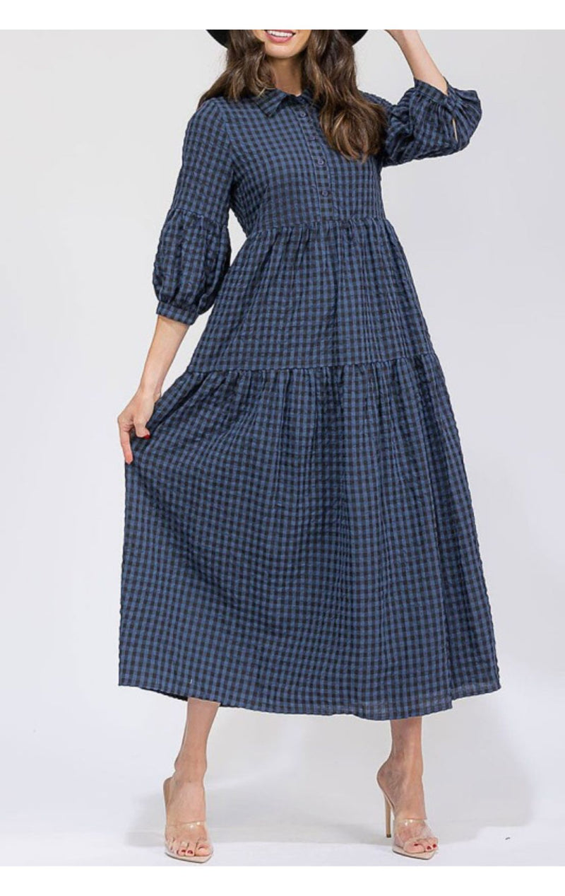 The Lyla Dress(Navy)