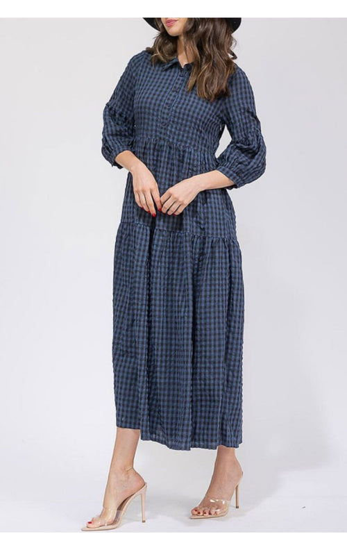The Lyla Dress(Navy)