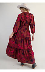 The Millie Dress(Sangria)