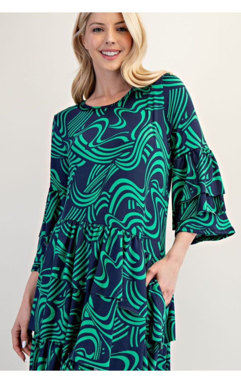 The Moia Dress- Navy