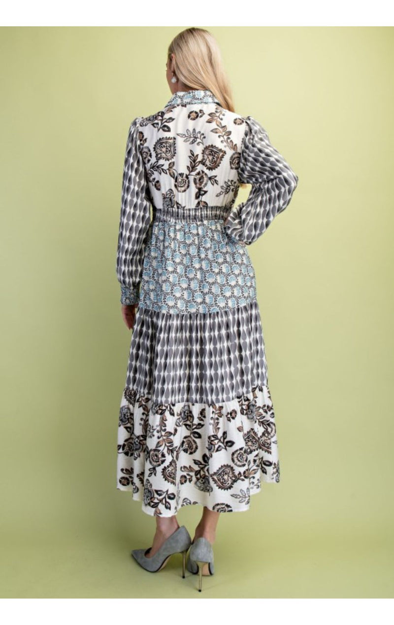 The Oaklee Dress(Black Mix)
