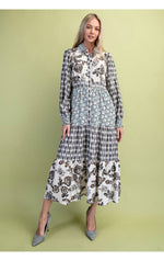 The Oaklee Dress(Black Mix)
