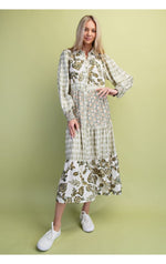 The Oaklee Dress(Olive Mix)