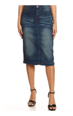 The Reagan Denim Skirt