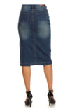 The Reagan Denim Skirt