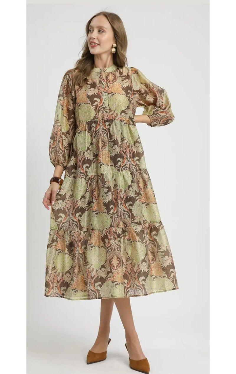 The Riley Dress(Brown)