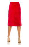 The Ruby Velvet Skirt