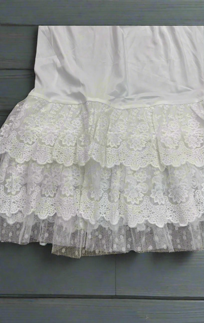 Tiered Lace Slip Extender- Tall Dress Like An Angel Tiered Lace Slip Extender- Tall Dress Like An Angel