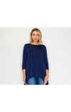 The Tina Top- Navy