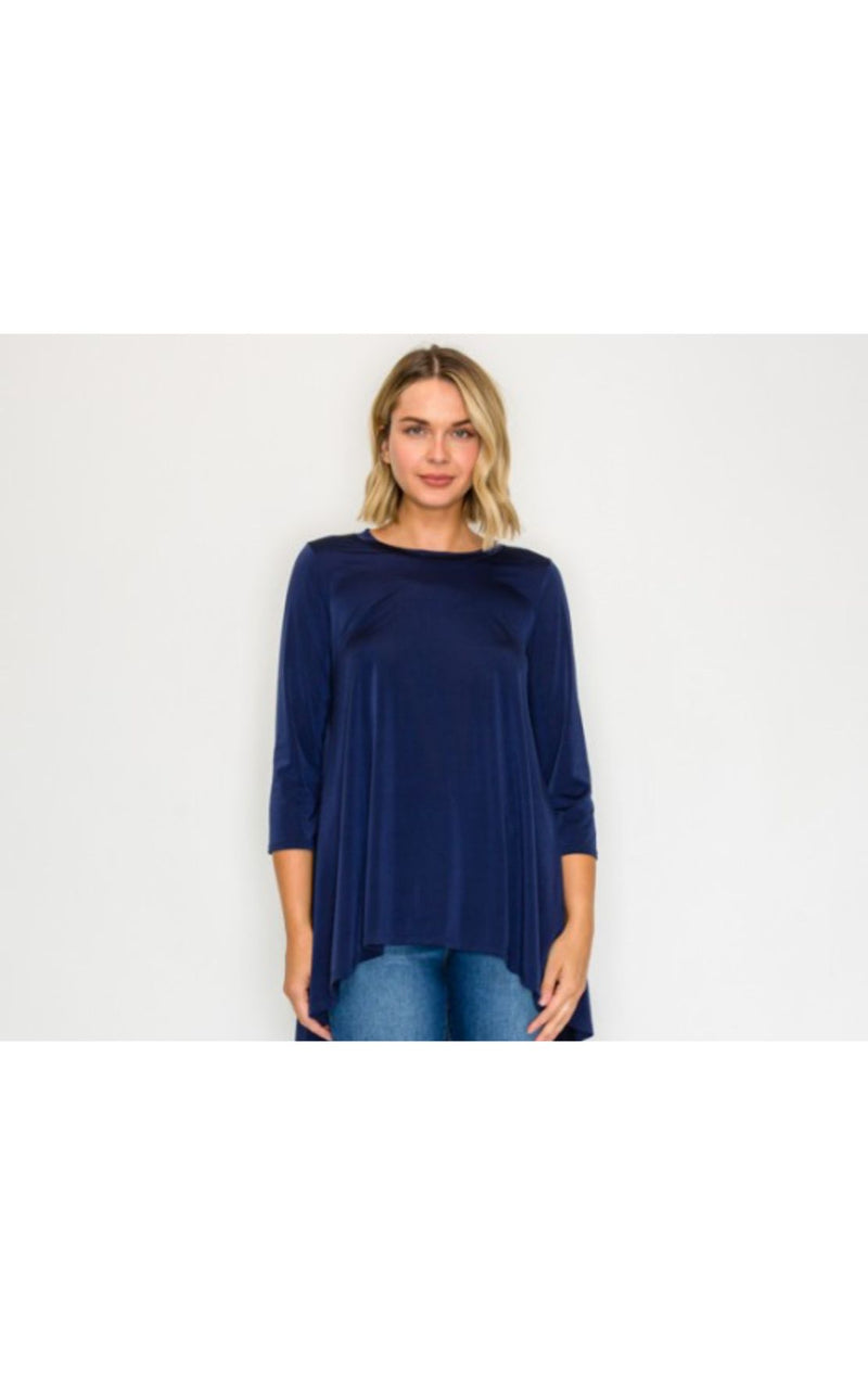 The Tina Top- Navy