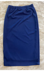DLAA Navy Techno Lined Midi Skirt