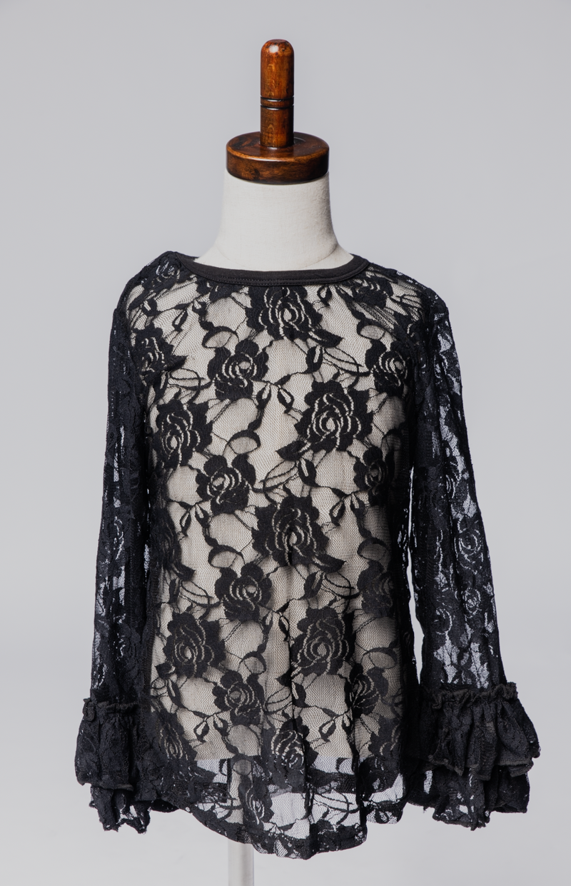 lace dress tops Yonder Sheer Lace Tee Top
