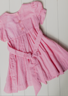 Pink Gingham Smocked Dress Set